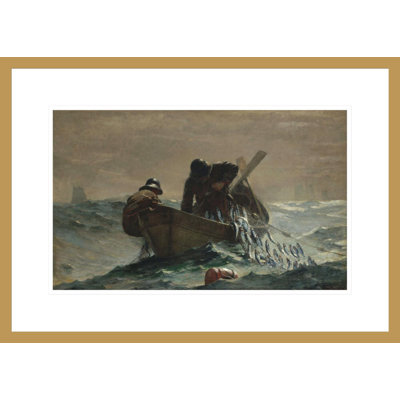 «The Herring Net» par Winslow Homer, impression giclée sur cadre