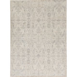 Hand-Knotted High-Quality Light Blue Area Rug
