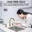 Modern Widespread Two Handles Bathroom Sink Faucet in Matte Black, Lead-Free Stainless Steel with Optional Drain Assembly-61552521-98364396