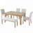 Hearthstone 6-Piece Farmhouse Dining Table Set With Sturdy Frame And Ergonomic Seating-115716360-115716362