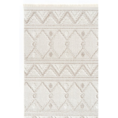 Afet Geometric and Geometric Shapes Indoor / Outdoor Area Rug