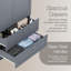 2 Door 2 Drawer Wardrobe with Hanging Rail & Storage Drawers Modern Bedroom Clothes Storage Cabinet-1373345455