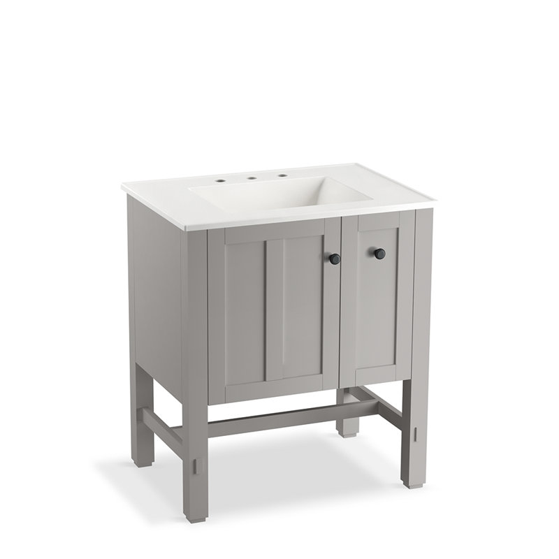 Tresham® 30" Single Bathroom Vanity Base Only, Mohair Gray