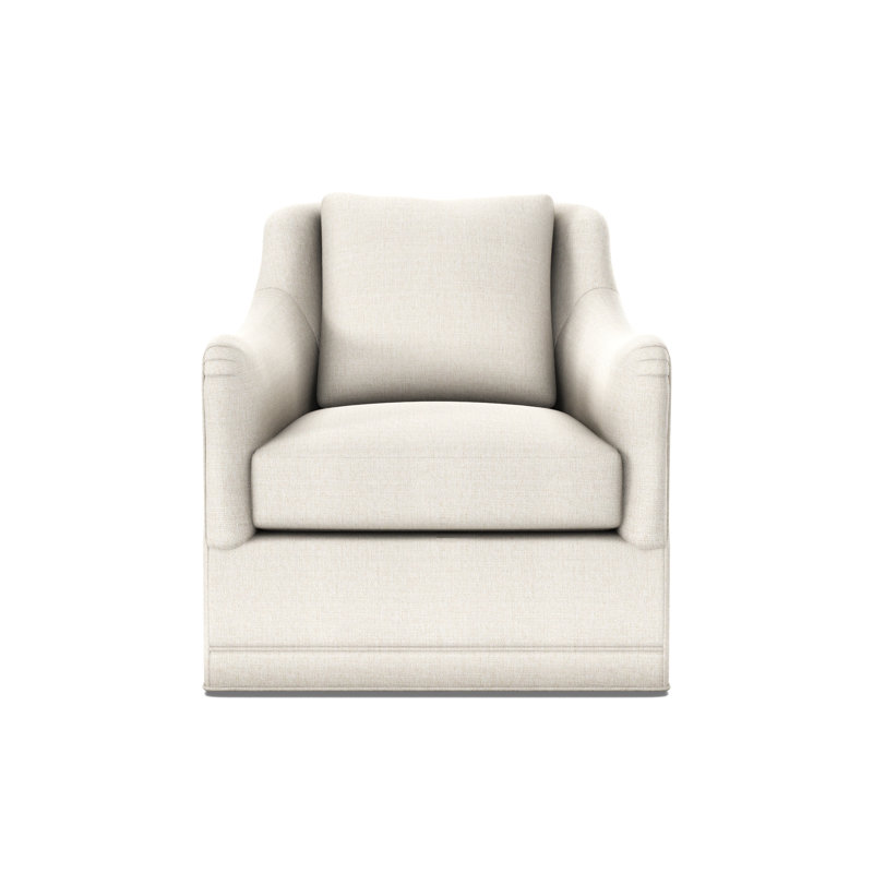 Arcadia English Arm Swivel Chair, Dresden Cloud
