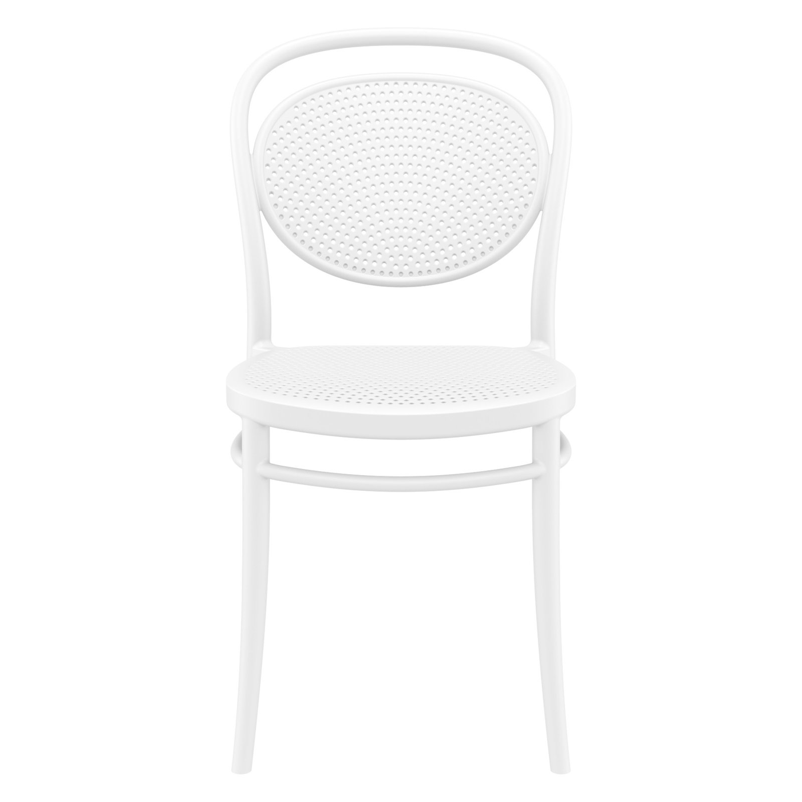 Farrah Stackable Patio Side Chair, White