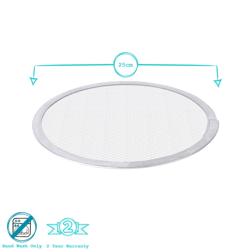 Argon Tableware - Non-Stick Aluminium Pizza Screens - Set of 2, 25cm L