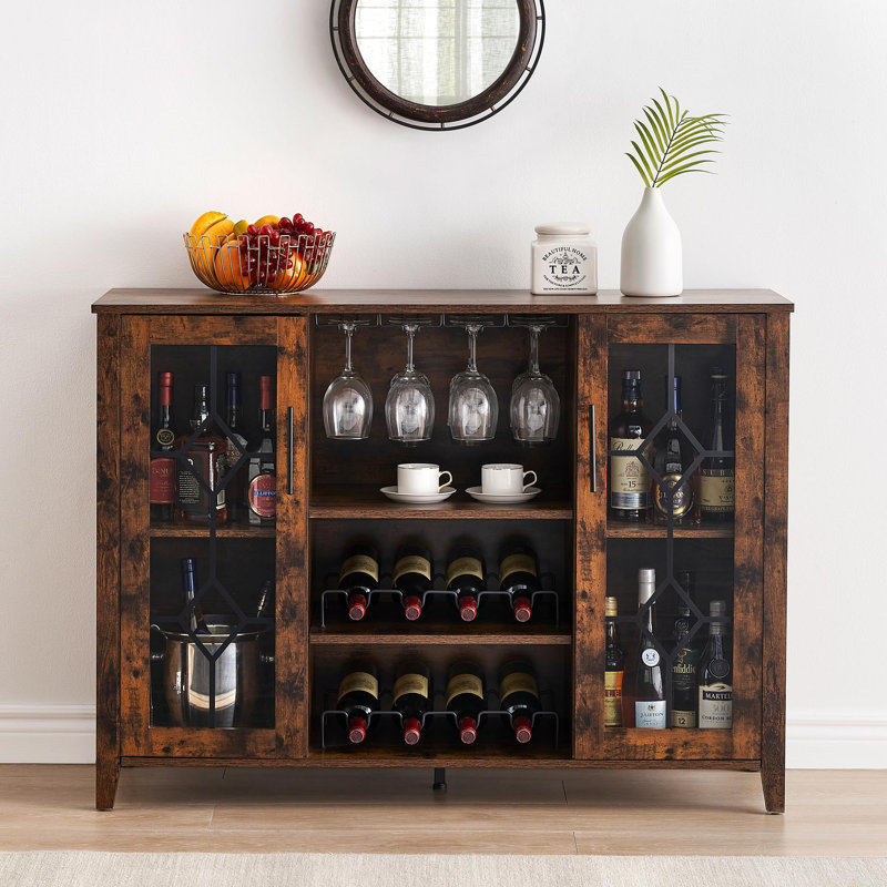 Jaidy 15.7'' Bar Cabinet, Brown