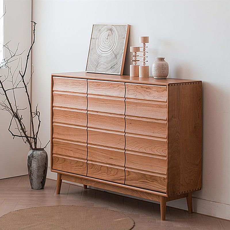 Rangement pour chaussures en bois de cerisier