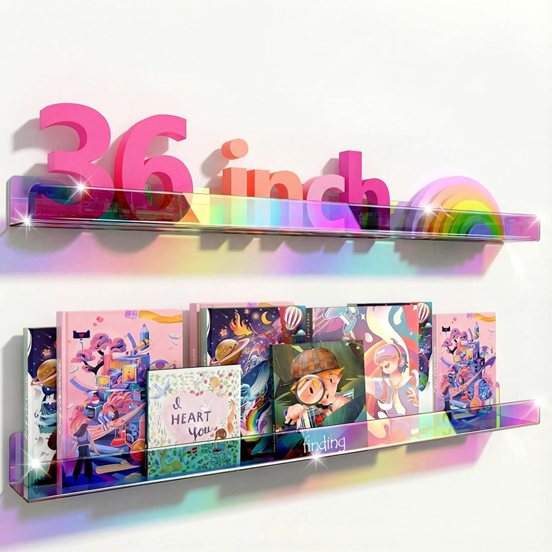 Ensemble de 2 tablettes flottantes en acrylique
