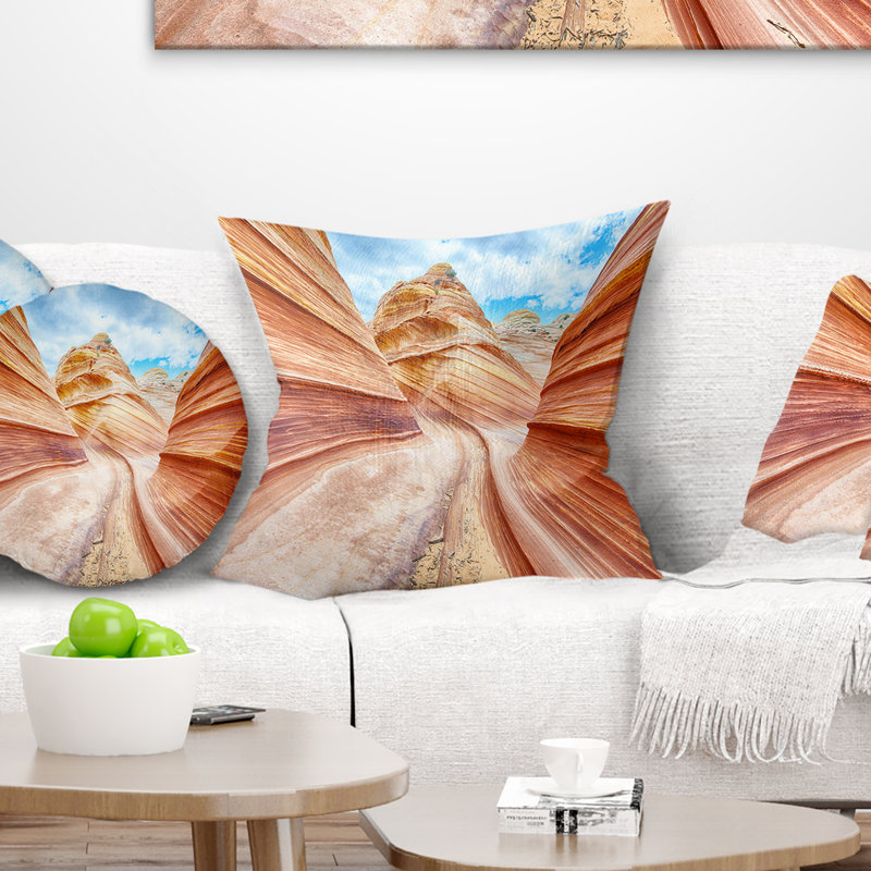 Coussin Swirling Dune Sandstones, H 18 po x l 18 po
