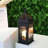 15" Gothic Decorative Candle Lantern （Black）-839749547