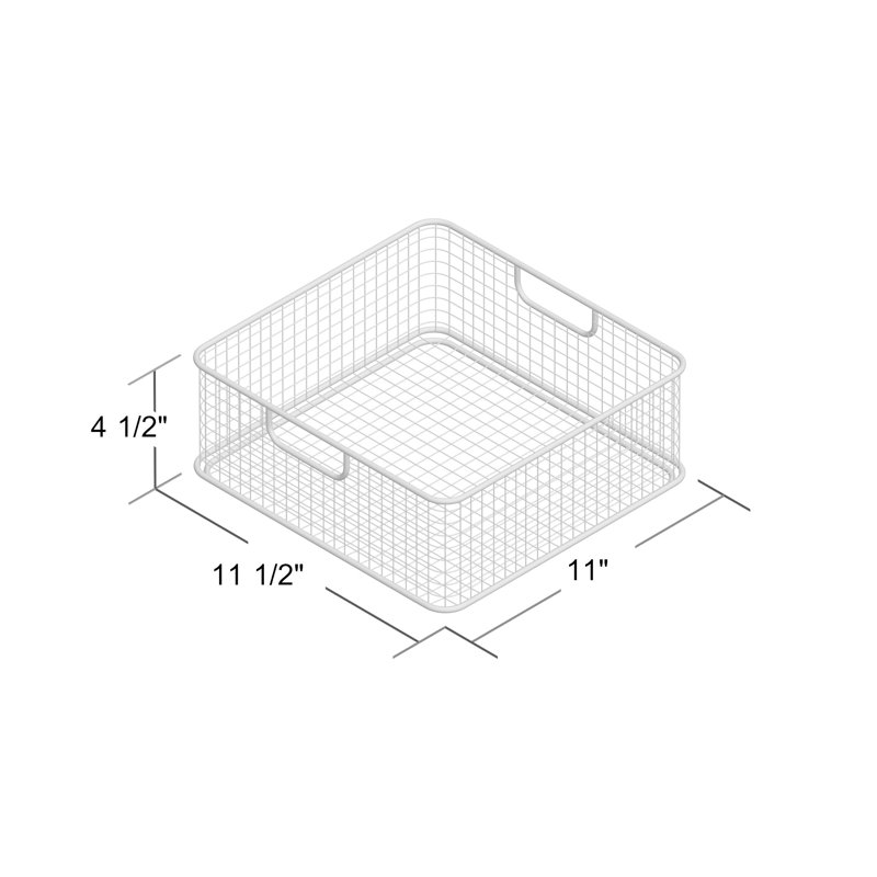 Inbox Zero Wogina Box, Blue, 4.5" H x 5.7" W x 11.5" D