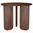 Brown Round End Table