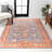 Stith Persian Plum/Terracotta Rug-546498476