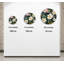 Horloge murale florale en verre trempé, fleurs blanches et roses, horloge thème tropical, décor élégant, horloge murale-1978574591-1978574560