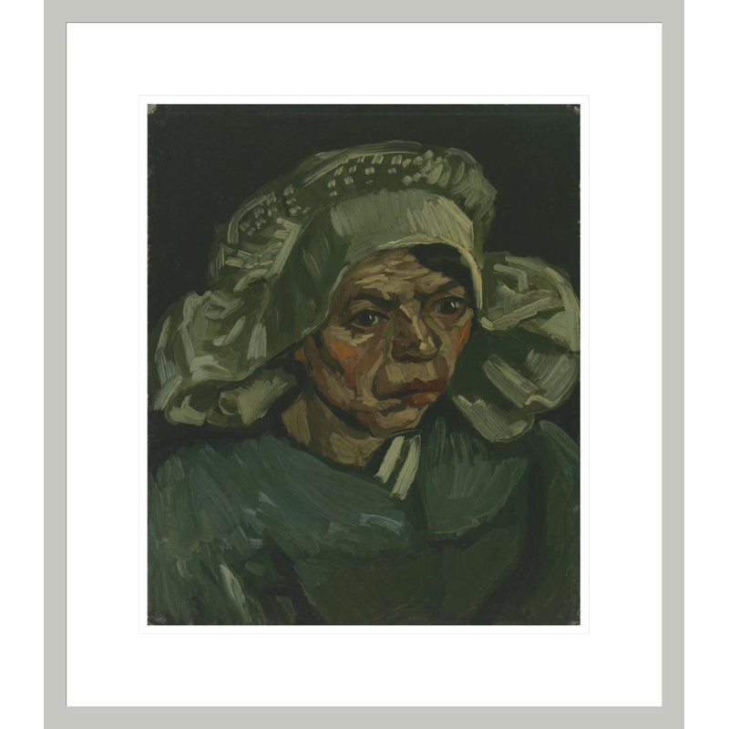 Tête de femme par Vincent van Gogh, impression giclée encadrée, 20,19 po H x 17,75 po L