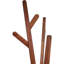 Portemanteau sur pied en bois de peuplier pour chambre à coucher, couloir