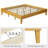 Multi-sized Wooden Platform Bed Frame with Sturdy Slat Support-1063669418-1063669415