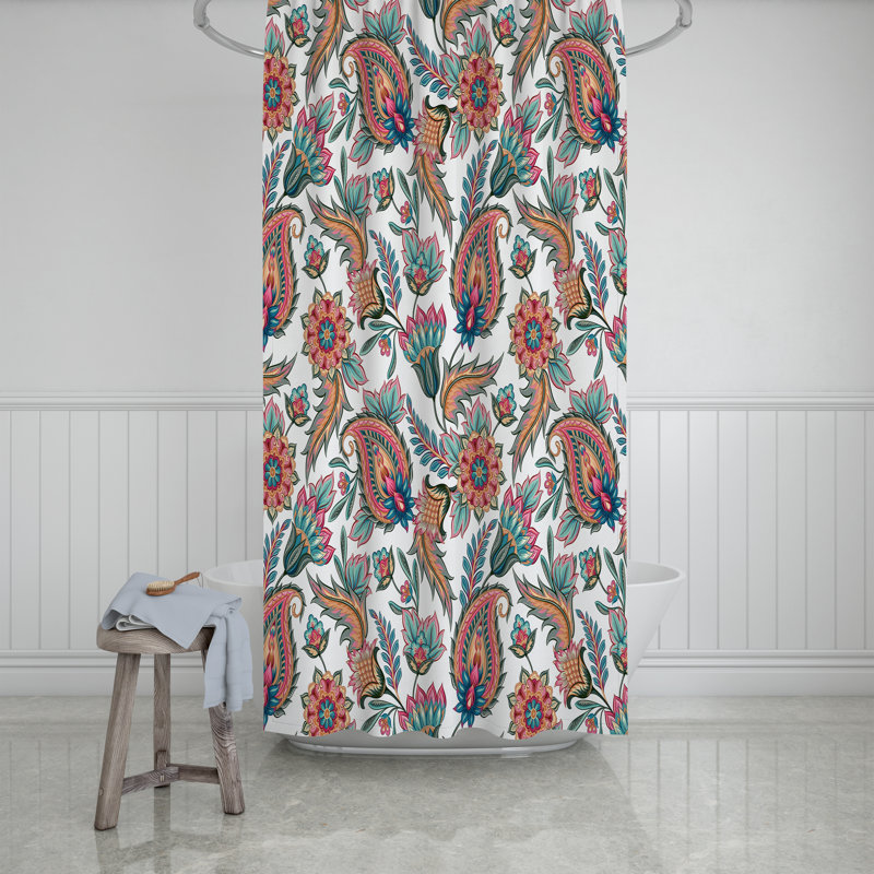 Rideau de douche Floral, H 72 po x l 70 po