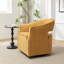 Fauteuil demi-tonneau pivotant en velours de 27,6 po Fumiyo-1921688358