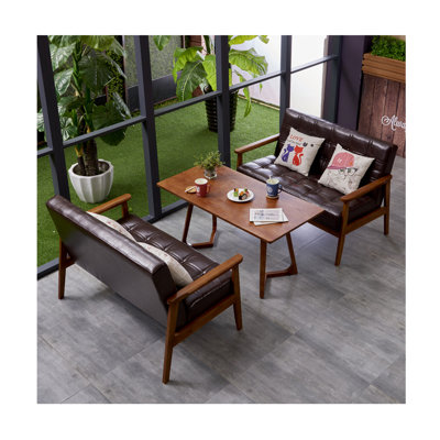 Faux Leather Upholstered Bench