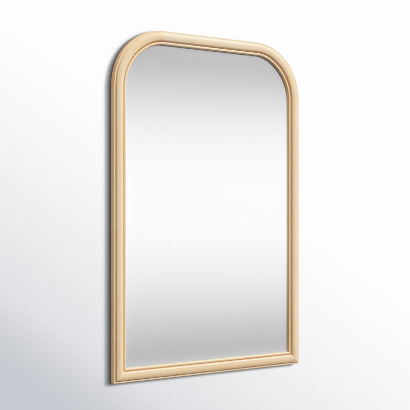 Miroir mural de salle de bain Brandis, 36 po x 24 po, Naturel, Arche