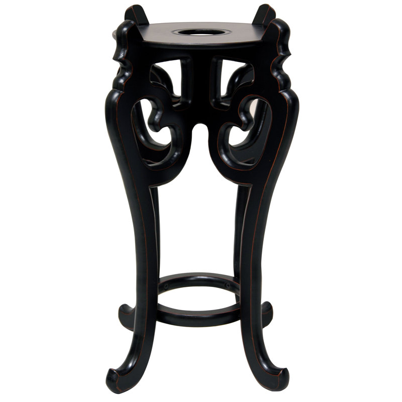 Polzin 22" High East Asian Vase Stand, 10.5" Stand