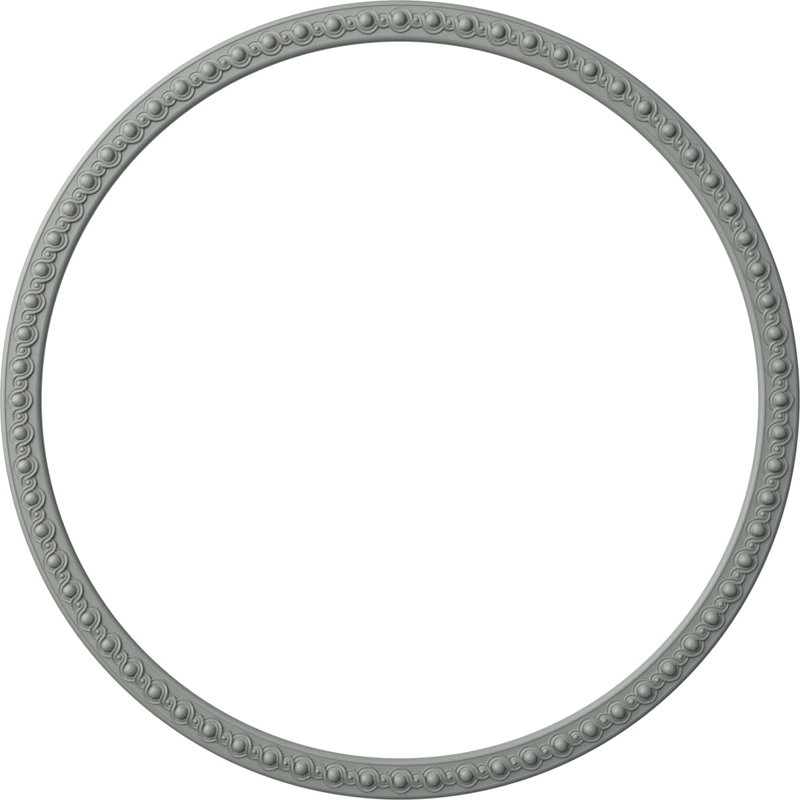 Hillsborough Running Coin Ceiling Ring Kit, 59.125'' H x 59.125'' W x 0.75'' D, Single (1/4 of a Complete Circle)