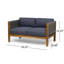 Ensemble de conversation d'extérieur 4 places_ Causeuse, table basse et fauteuil club