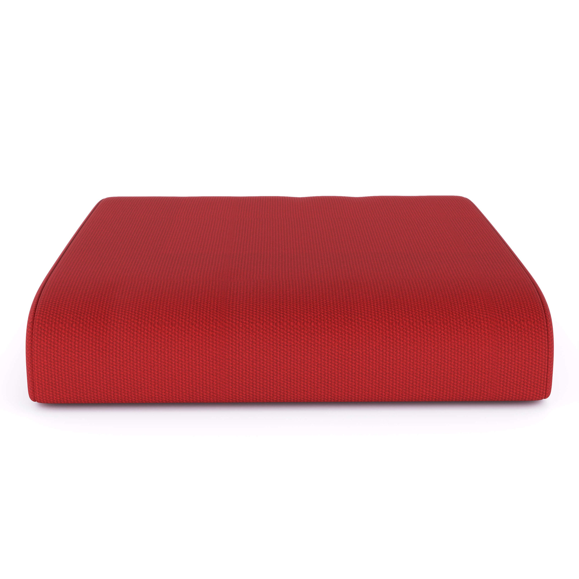 Sunbrella Outdoor Ottoman Cushion, Canvas Jockey Red Sunbrella® Canvas, 4" H x 22" W x 20" D