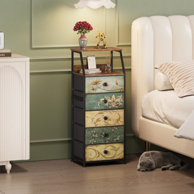 40 cm W Chest of 5 Drawers