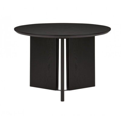Table de salle à manger ronde en bois de chêne naturel naturel, table de salle à manger contemporaine