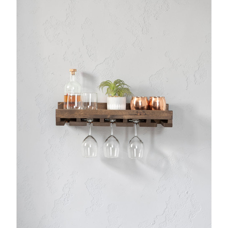Porte-bouteilles Cask & Timber, 24 pouces, Noyer foncé