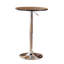 Table de bar réglable noire en bois et métal-1008726421