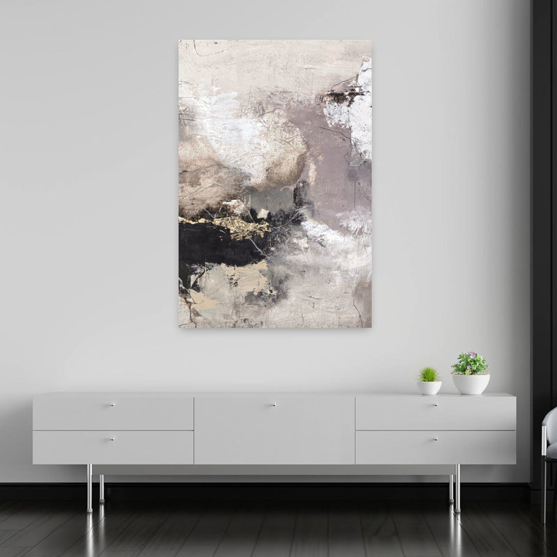 Art contemporain abstrait pur, H 60 po x l 40 po