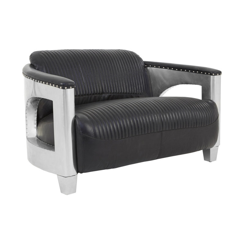 Oronoco 2 Seater Genuine Leather Loveseat