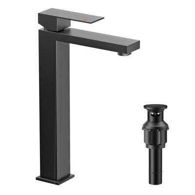 Vessel Bathroom Faucet with Drain Assembly