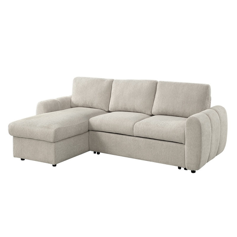 Upholstered 63 " Boucle L-Shaped Sectional