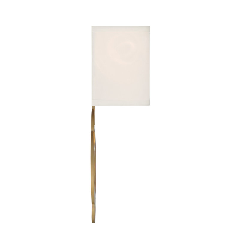 Applique murale dorée 2 lumières Carpenter, Blanc