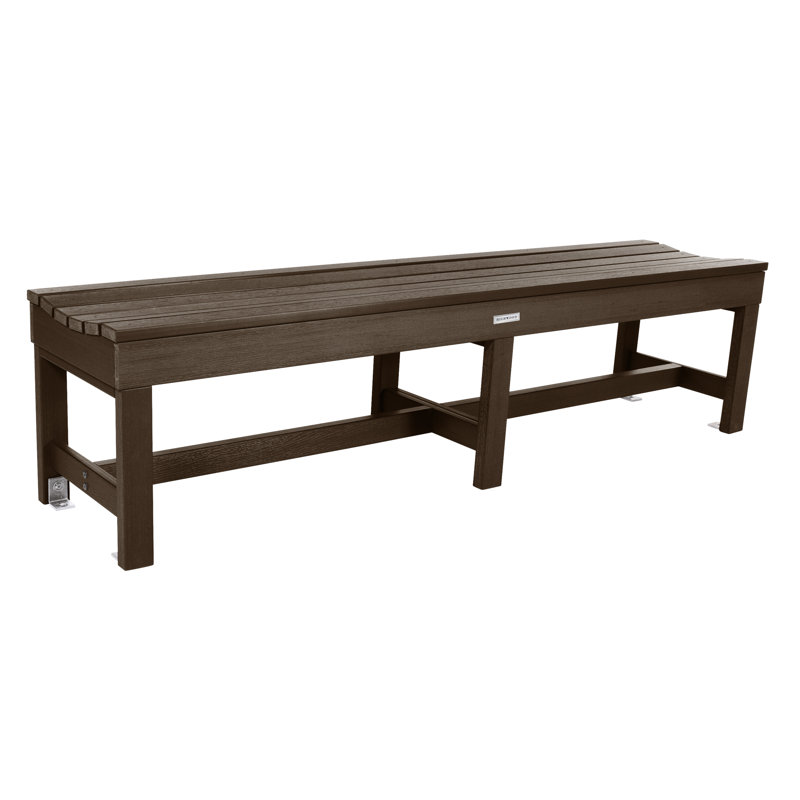 Banc de pique-nique en plastique Elyse, Gland de chêne vieilli
