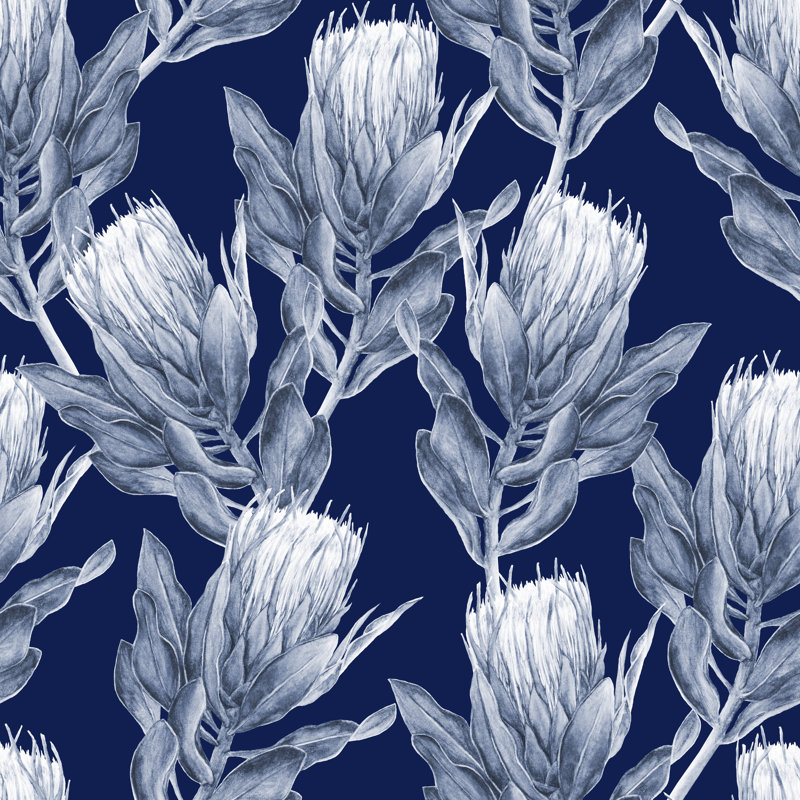 Protea Flower - Wrapped Canvas Print, 91cm H x 91cm W x 3.8cm D