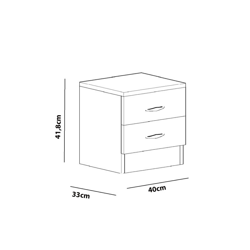 Modern White Nightstand with Multiple Shelves, 15.7 x 16.5 x 13.0 Inches | 100% Melamine Coated Particle Board, Thickness: 0.7 Inches | Wall-Mountable, Stylish & Functional Design for Bedroom Storage