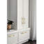 Poignée d'armoire longue et étroite Goo-Ki, bronze champagne et laiton antique, plaque arrière amovible modèle G026-125023670-125023672