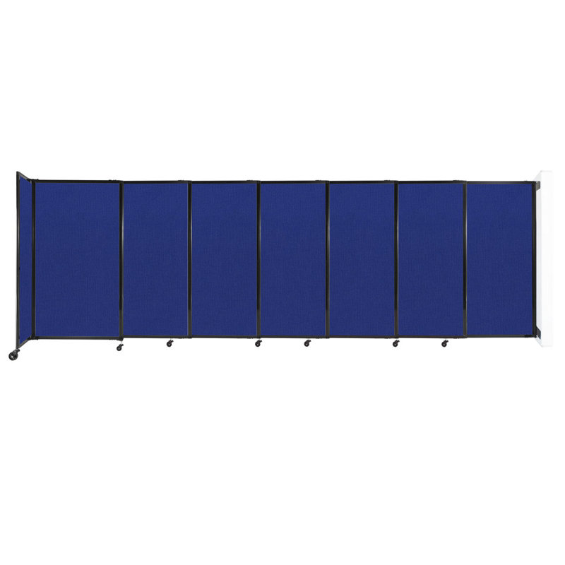 Cloison coulissante 5 pi, H 60 po x l 186 po x P 33 po, Bleu royal