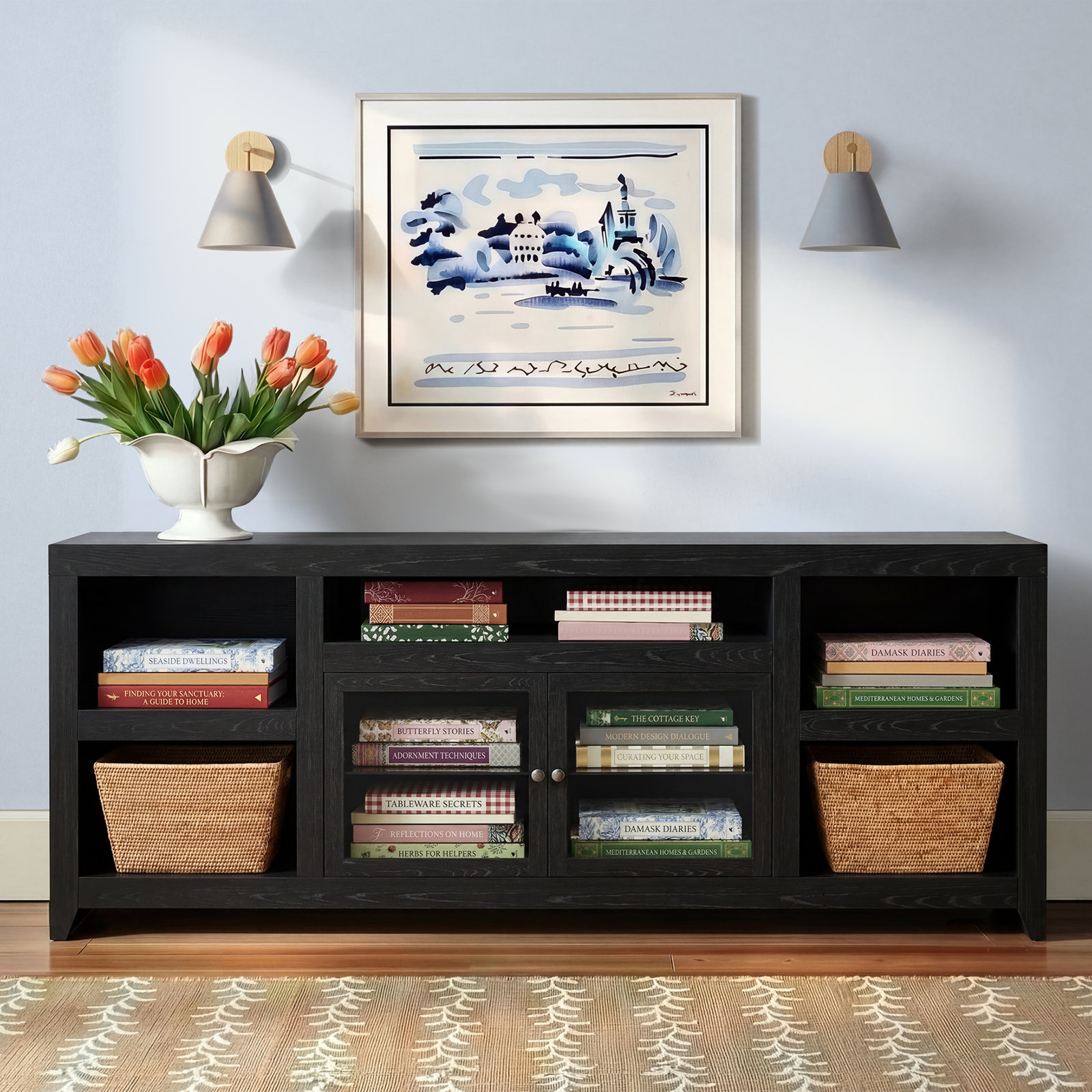 Brigantine TV Stand, 34"H x 85" W x 16"D