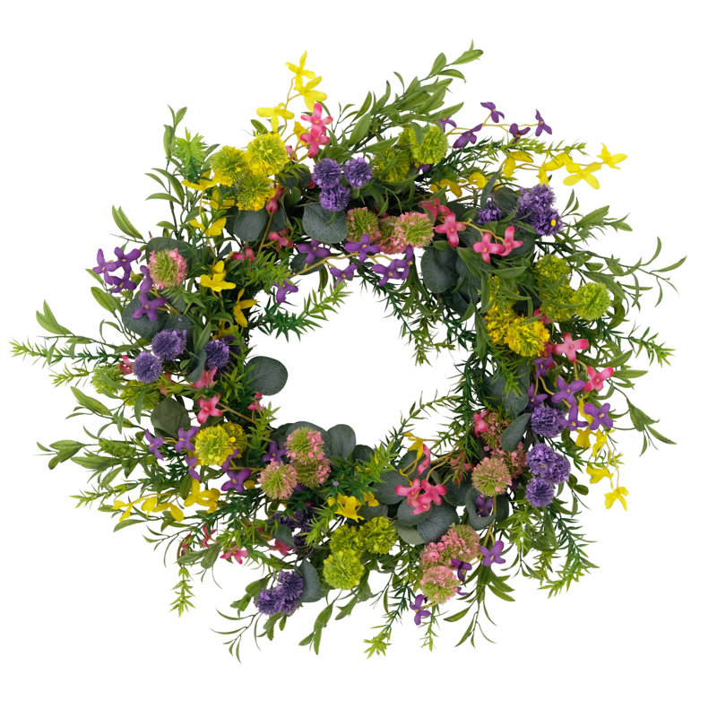 Multicolore couronne de porte 24 po Eucalyptus