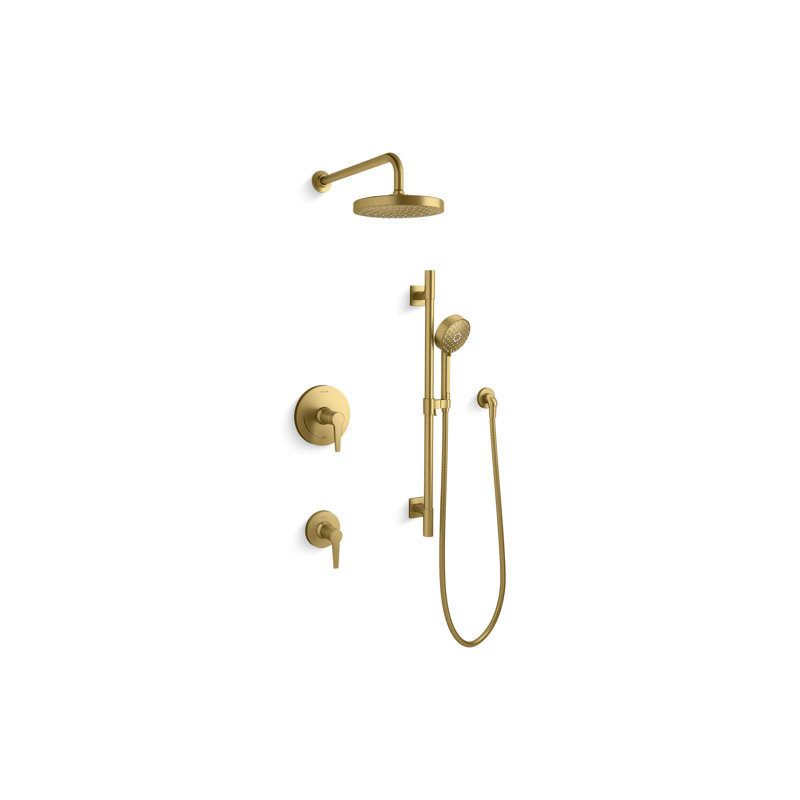 Awaken Showering Kit 2.5 Gpm, Brushed Brass