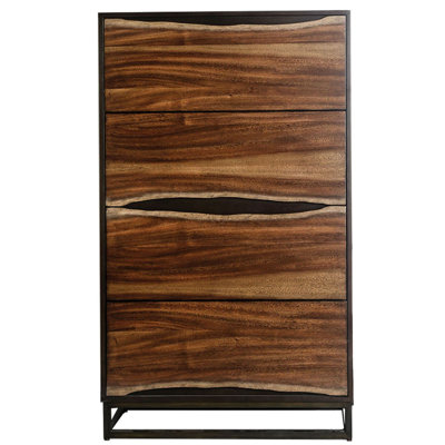 Commode 4 tiroirs split en bois Stumbaugh