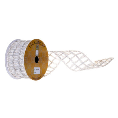10 fils de jute et de ruban de guirlande câblé.