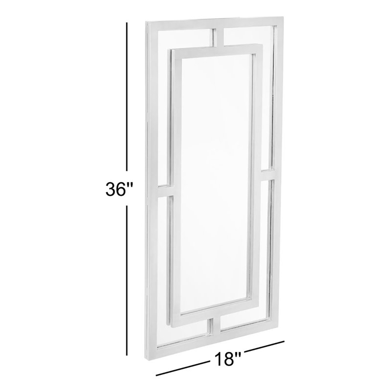 Austi Decorative Bathroom Vanity Mirror, Black Powder Coat